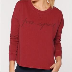Lorna Jane Free Spirit Women's Red Sweatshirt size Large